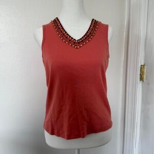 Pink Beaded Sweater Vest